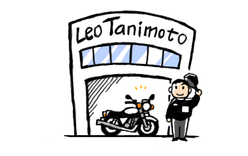 バイクガレージイラスト01 バイクガレージイラスト01