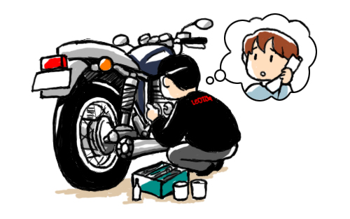 バイクガレージイラスト03